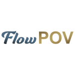 FlowPOV VR porn studio logo — 6 immersive first-person perspective scenes designed for high-fidelity virtual reality viewing.