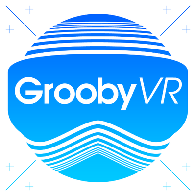 GroobyVR studio logo representing 383 VR adult scenes focused on immersive headset content.