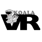 KoalaVR logo representing a virtual reality adult studio with 74 published scenes in immersive headsets.