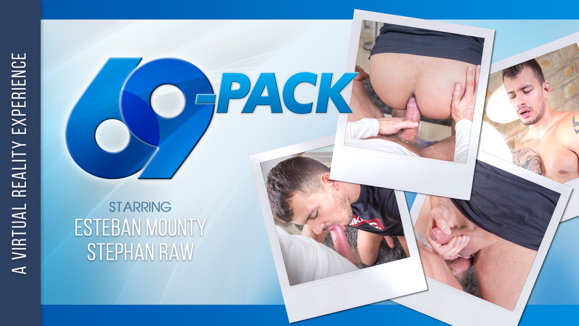 Esteban Mounty and Stephan Raw perform anal and oral sex in a VR POV scene with 60 FPS premium production.