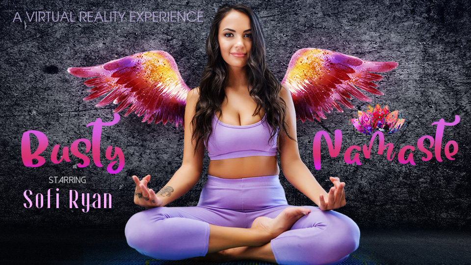 Sofi Ryan performs a yoga blowjob in a POV VR video filmed in 4K resolution by VR Bangers.