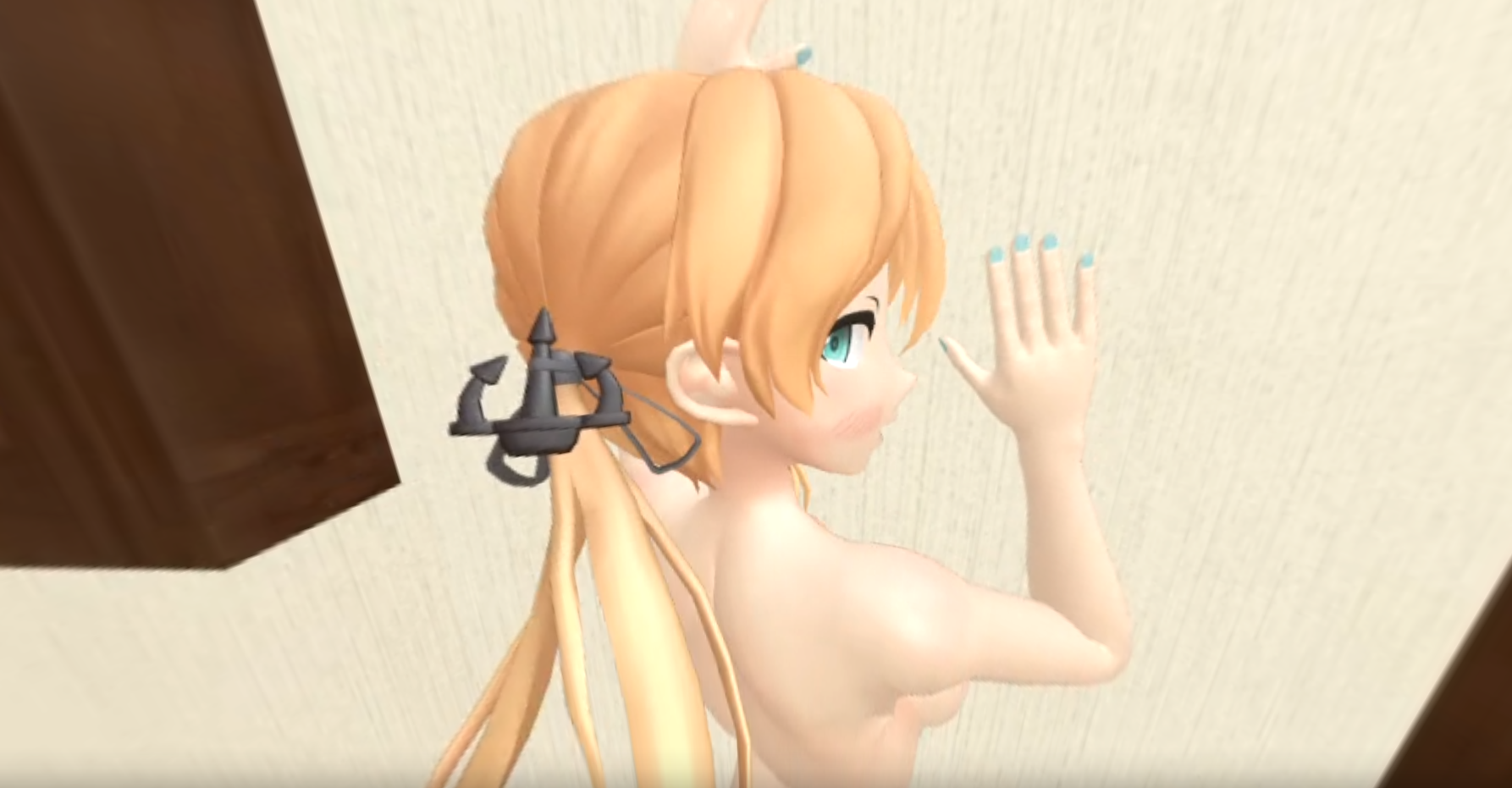 CGI anime character Eugen stands back in a 4K VR hentai scene produced by RNA studio without a specific model name listed.