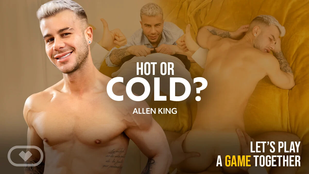 Bruno Baxter and Allen King perform anal and oral sex in a VR gay POV scene filmed at 60 FPS with handjobs.