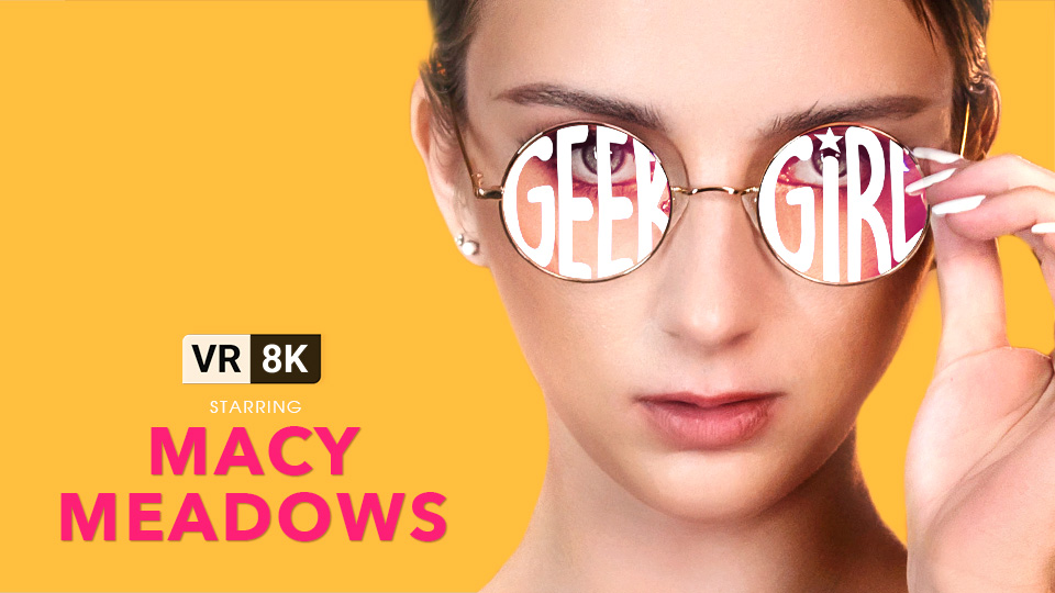 Macy Meadows performs a POV blowjob in a VR Bangers 4K 180 degree VR video