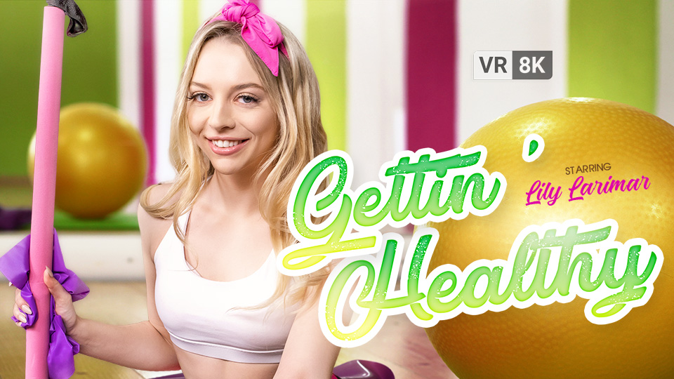 Lily Larimar performs a POV blowjob in a 4K 180 degree VR scene by VR Bangers