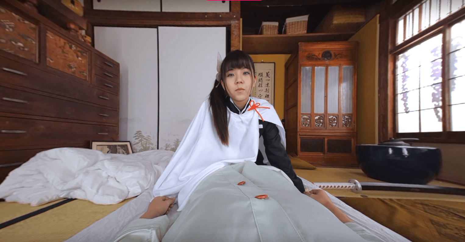 Ichika Nagano in Oni cosplay performs a POV blowjob in this 8K VR TMA production