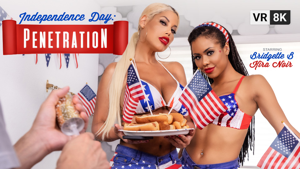Celebrate July 4th With Bridgette B & Kira Noir in 8K VR