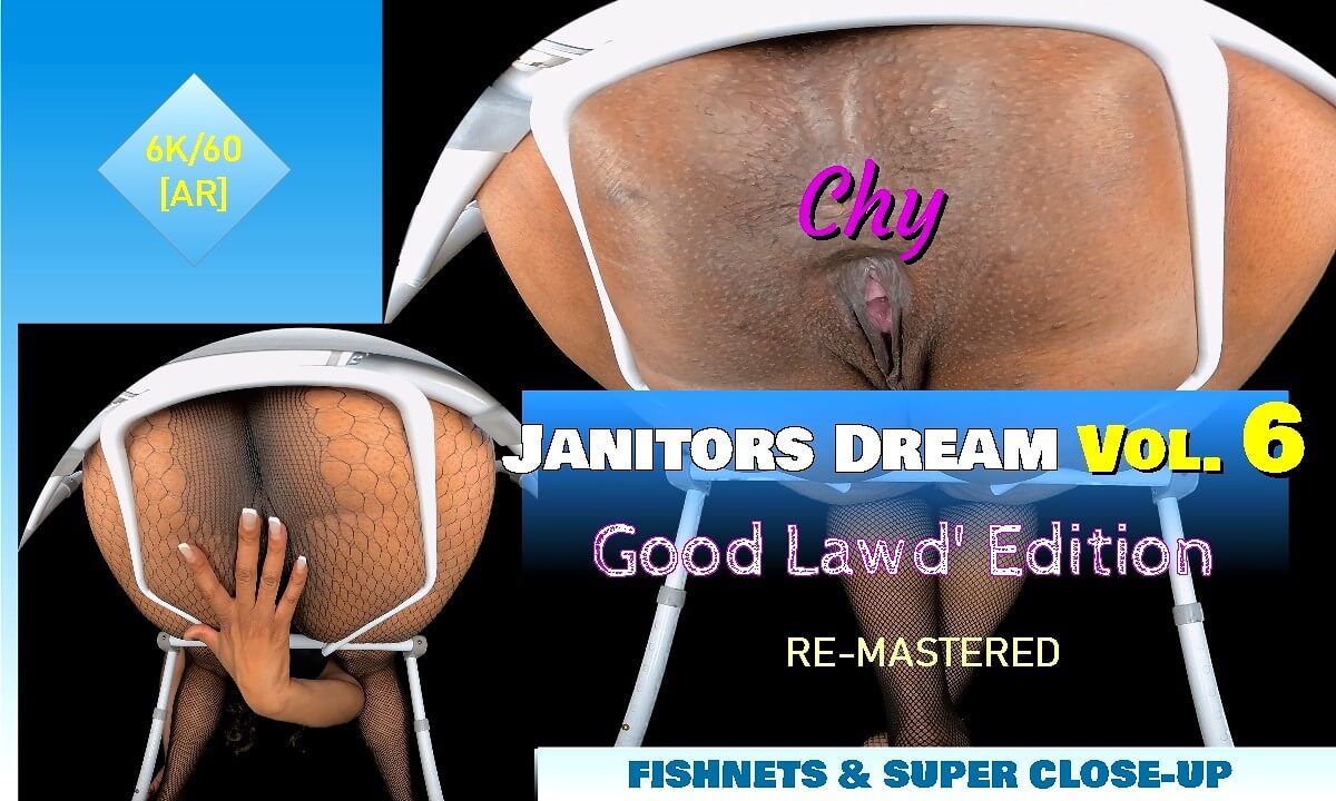 Chy in fishnets poses for a close up non POV passthrough VR scene filmed in 8K remastered quality