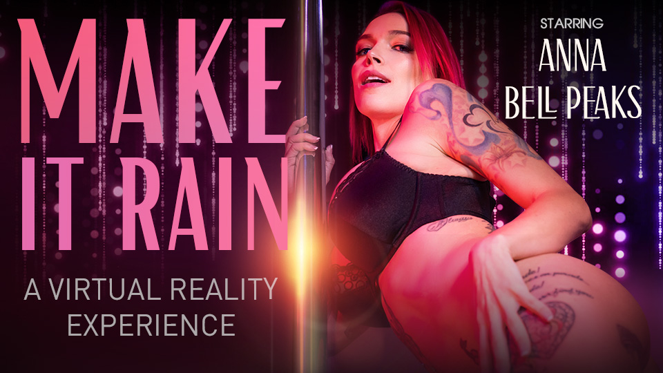 Anna Bell Peaks performs a POV blowjob while dancing as money falls in this 4K VR Bangers production.