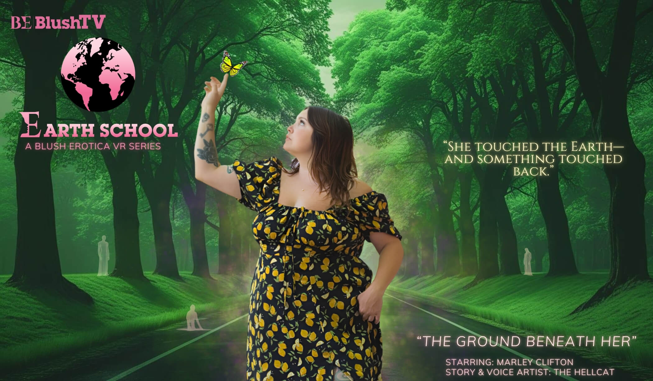 Marley Clifton performs a solo outdoor scene in Earth School Episode 3, captured in high definition VR with close up details.