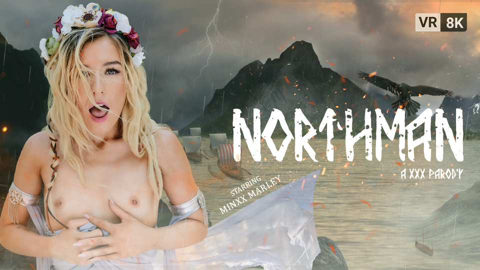 Minxx Marley performs a POV blowjob outdoors in cosplay wearing a Northman outfit for VR Conk in 60 FPS premium quality.