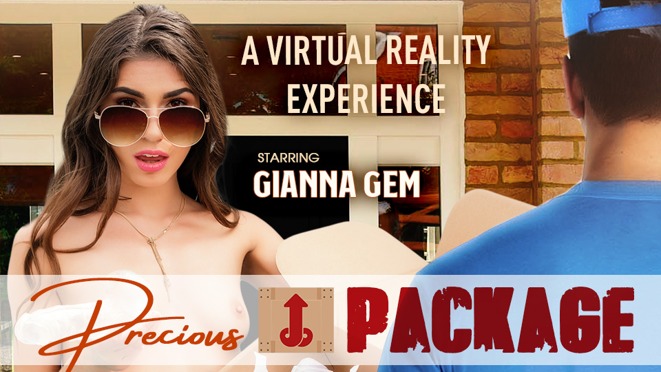 Gianna Gem performs a footjob and blowjob in a VR Bangers premium video featuring 60 FPS and Hot Brunette themes.