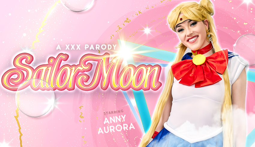 Anny Aurora in Sailor Moon cosplay performs a POV blowjob in a German studio VR production with 60 FPS and 8K resolution.