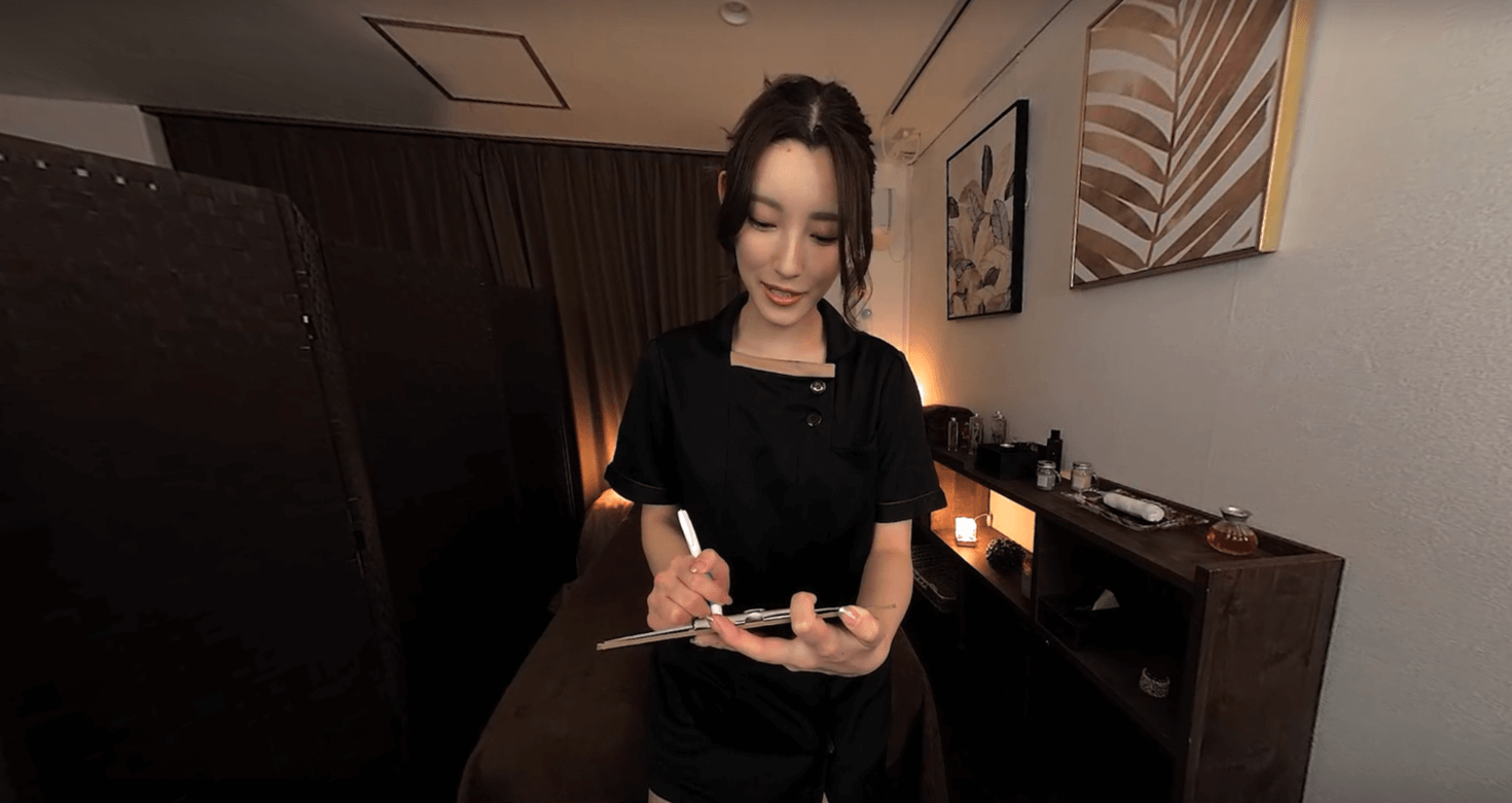 Kana Morisawa performs a spa massage and blowjob in this KoalaVR adult VR POV video featuring 8K resolution and realistic passthrough visuals.