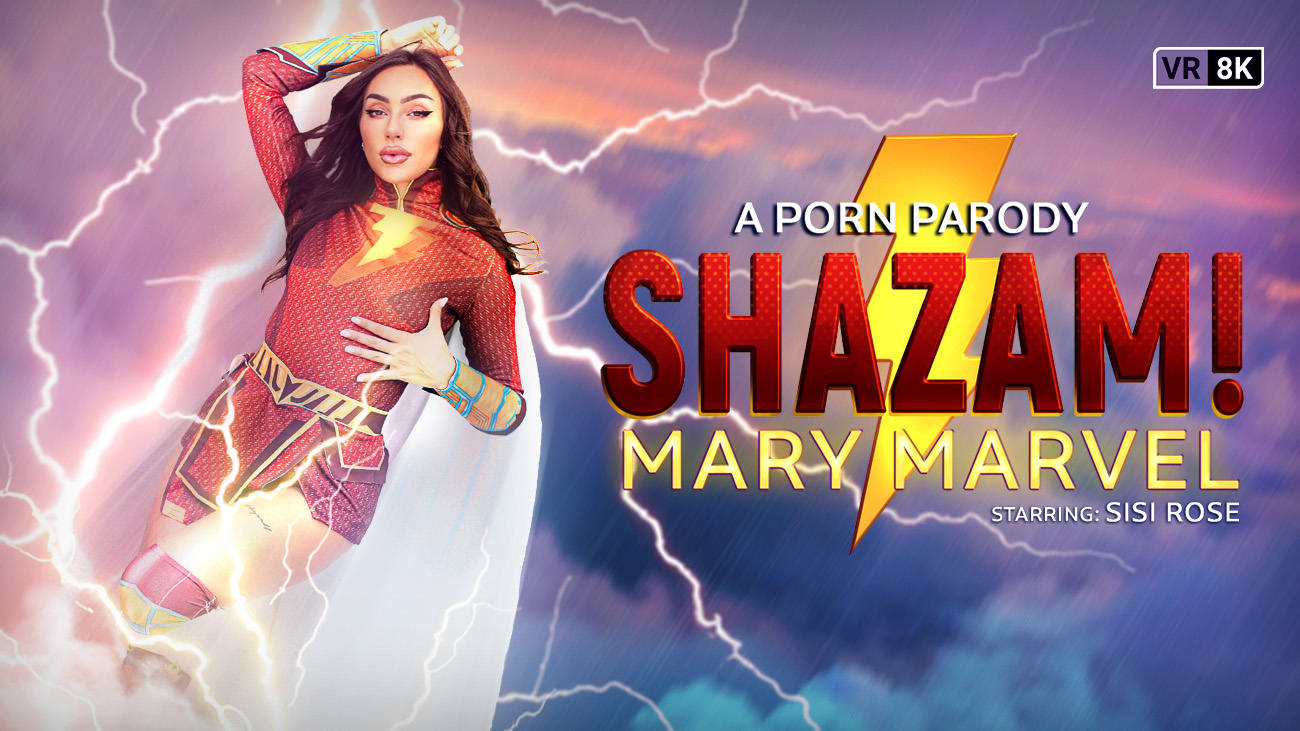 Sisi Rose performs a close up POV blowjob in Mary Marvel cosplay for VR Conk, captured in 60fps premium VR adult content.