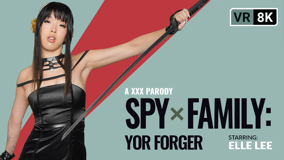 Elle Lee as Yor Forger in POV cosplay fetish scene with interracial blowjob in 60 FPS VR production