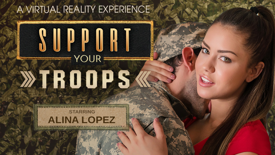 Brunette Alina Lopez performs oral sex on camera in a POV VR scene with 4K resolution and 60 FPS quality.
