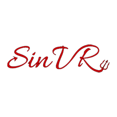 SinVR studio logo representing 6 explicit virtual reality scenes featuring immersive adult content for VR headsets.