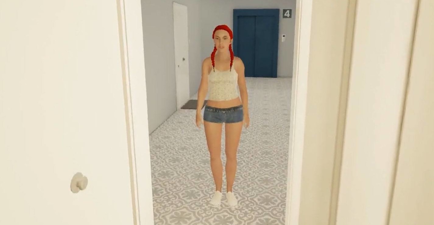 CGI gameplay preview of an interactive VR game experience featuring first-person perspective and high resolution 8K visuals.