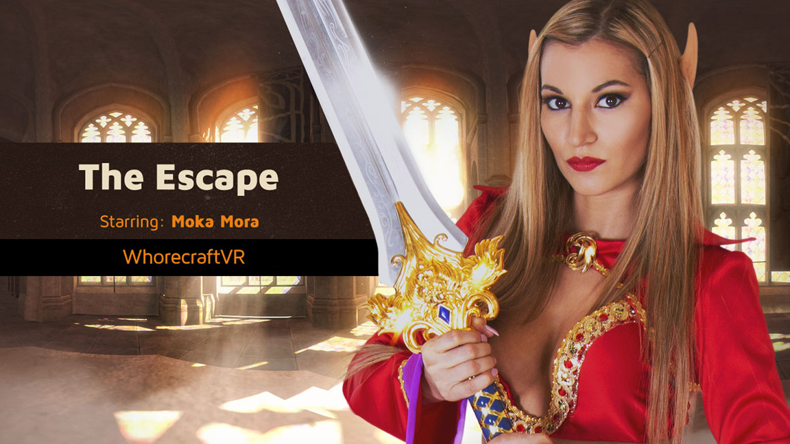 Blonde model Moka Mora performs oral and foot tasks in cosplay during this WhorecraftVR 60fps POV experience.