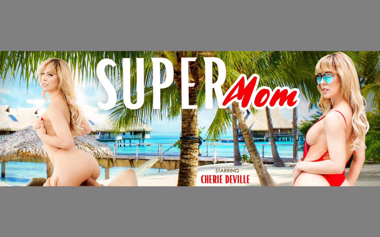 Cherie DeVille performs a POV stepmother fantasy with footjob and oral sex in this 60fps VR production by VR Bangers.