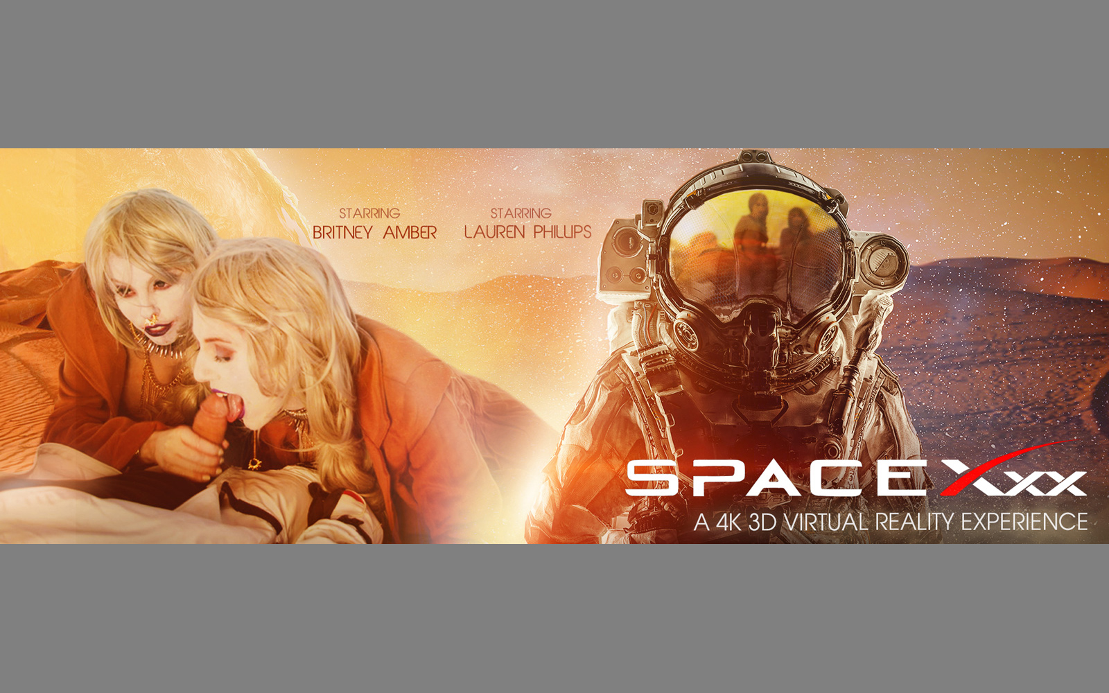 SpaceXXX: Britney & Lauren Cyberpunk 6K VR Sex