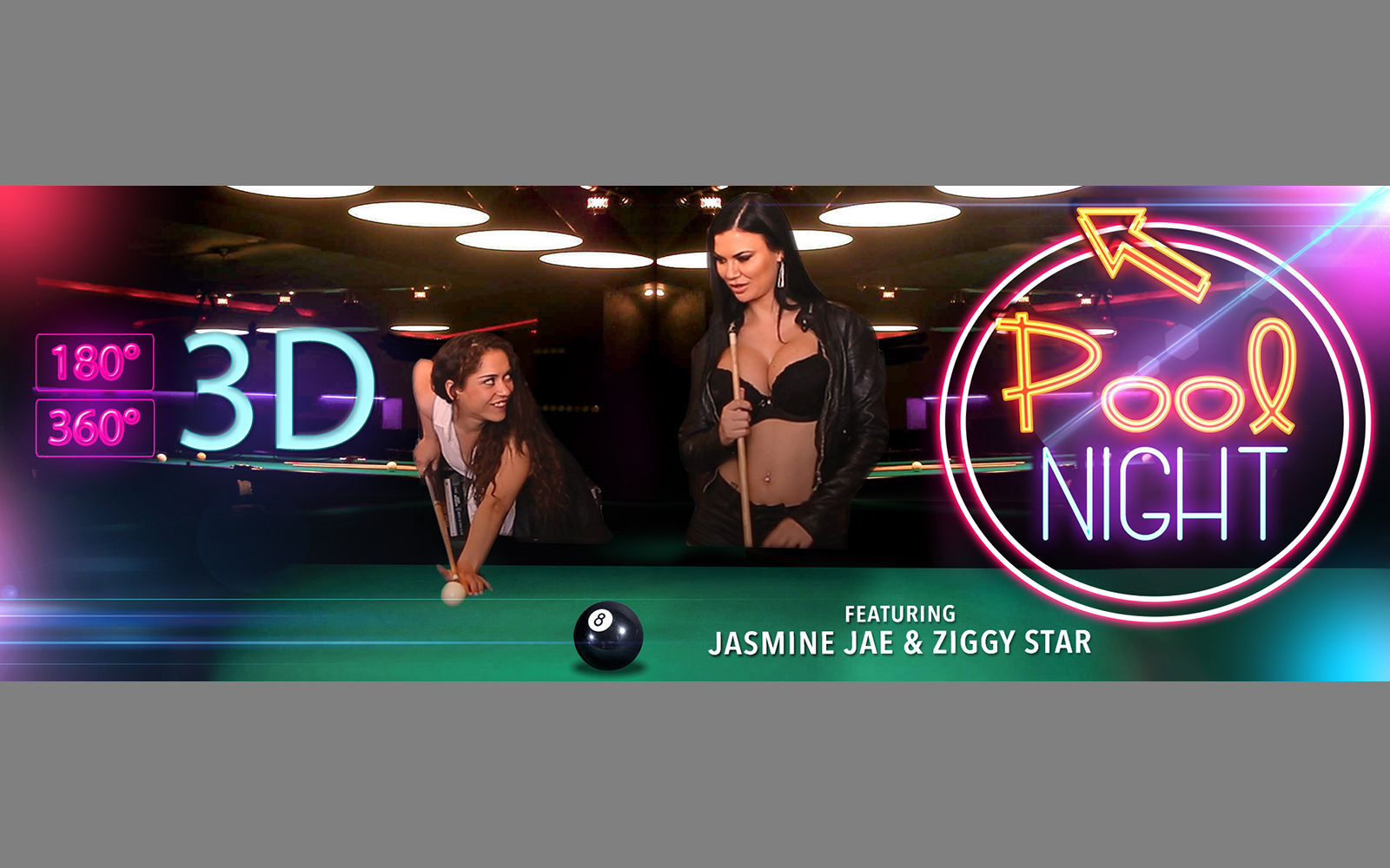 Jasmine Jae and Ziggy Star engage in lesbian dildo play by a pool in this 4K VR POV scene featuring premium 60 FPS passthrough footage.