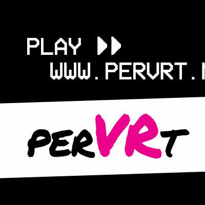 perVRt VR porn studio logo representing 1057 published virtual reality adult scenes for immersive headset viewing.