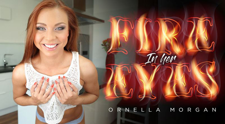 Ornella Morgan receives a POV blowjob in a casting setting with 4K VR quality and 60 FPS.