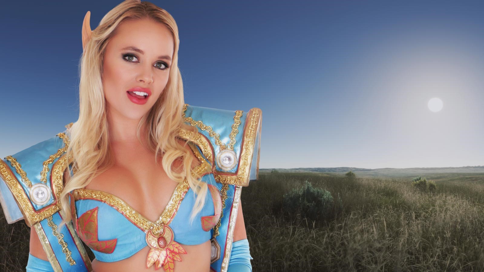 Alexis Monroe performs a POV blowjob in cosplay for WhorecraftVR in 4K 60 FPS VR