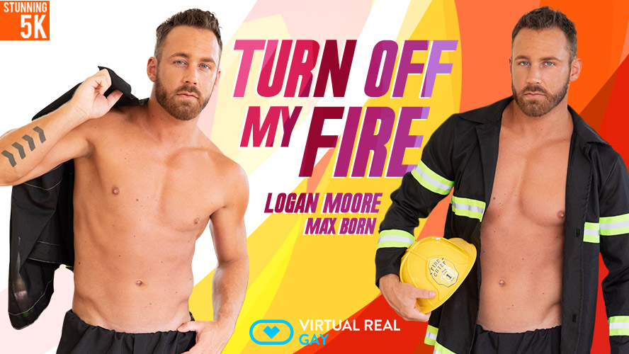 Max Born and Logan Moore perform anal and POV acts in a VR scene with 60 FPS premium production values.