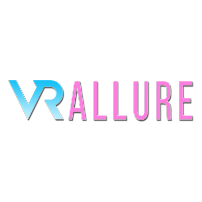 VRAllure VR porn studio logo — 477 immersive adult scenes featuring hyper-realistic virtual reality performances.