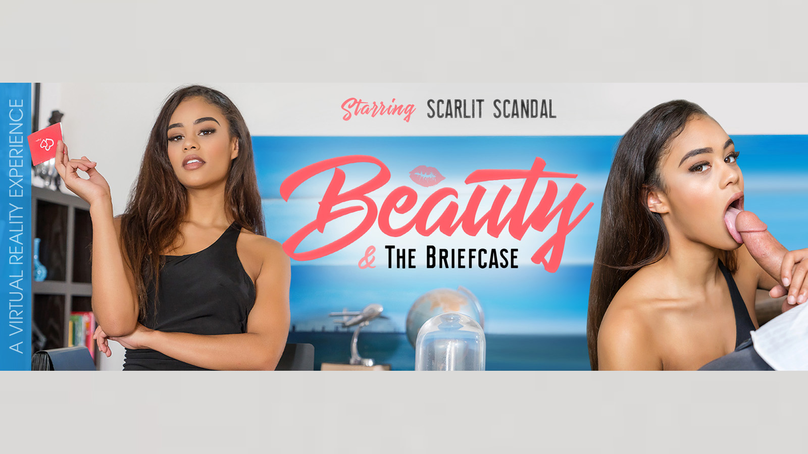Scarlit Scandal performs a POV blowjob in a business setting for VR Bangers in 4K 60 FPS