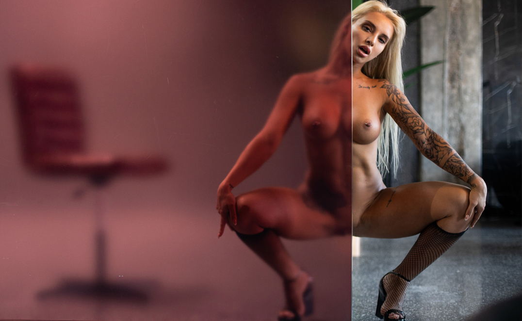 AbbyQ performs a solo 60 FPS 4K VR scene with big tits in a StasyQVR 180 degree production.