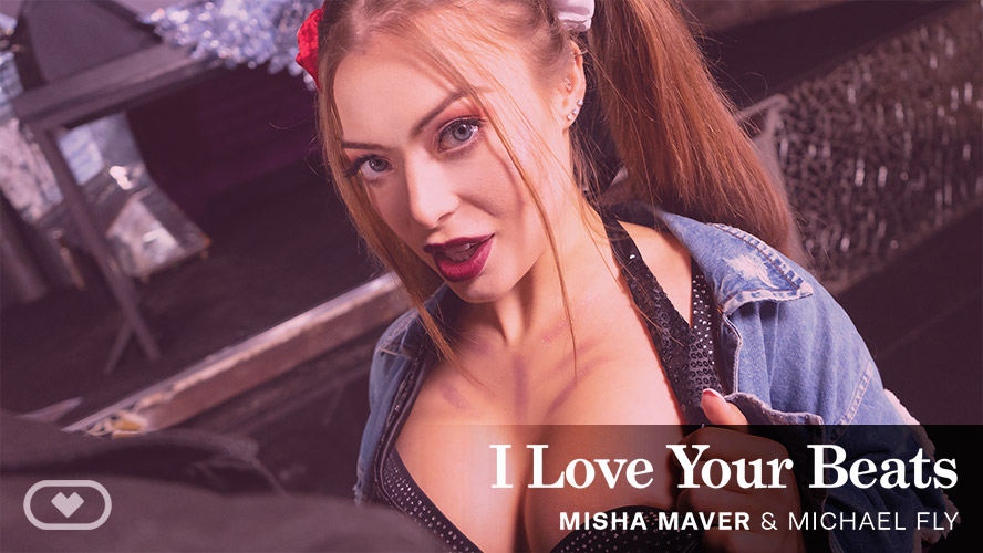 Misha Maver performs a blowjob and vaginal sex in a POV setup with ponytails in this 60 FPS Russian VR video.