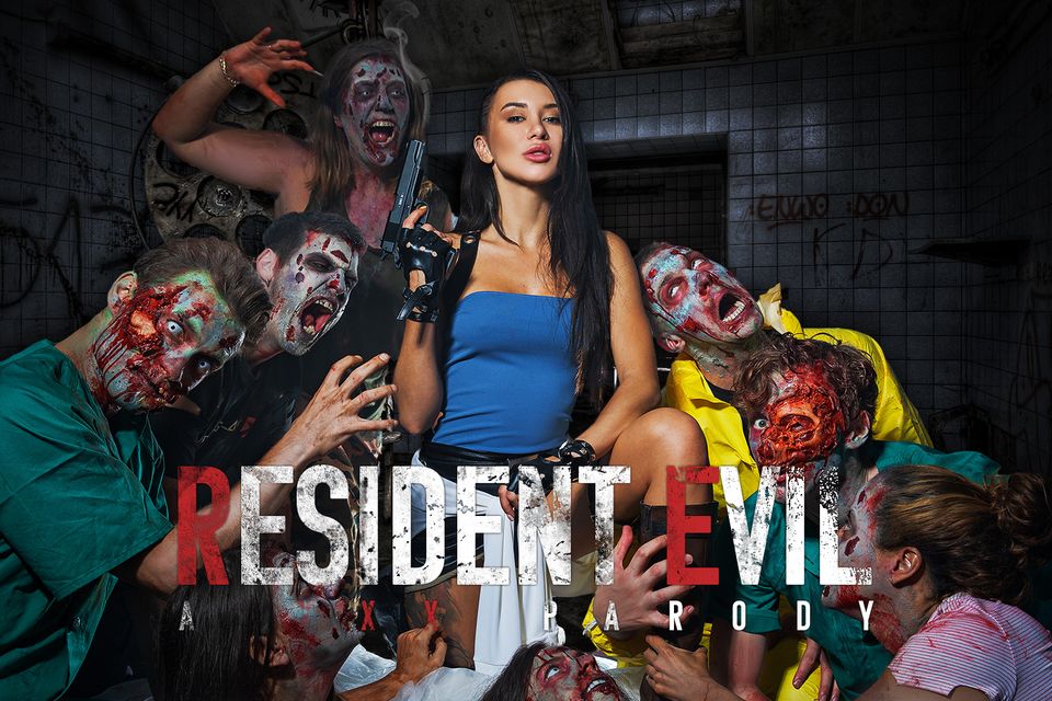 Katrin Tequila in cosplay performs oral sex in a horror setting via VR POV with 60 FPS and 8K resolution.