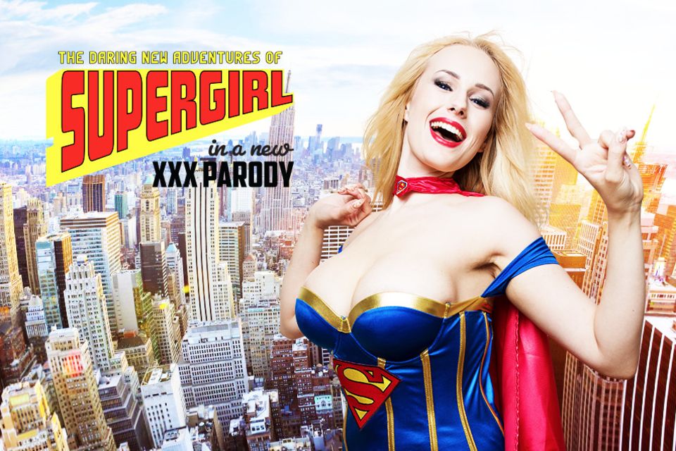Angel Wicky in Supergirl cosplay performs a hardcore POV blowjob and titty fuck in this 60fps VR video