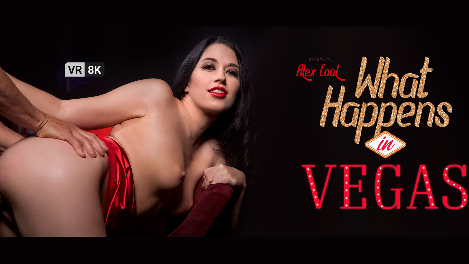 Alex Coal performs a blowjob in a VR Bangers 4K 60 FPS POV scene filmed in a Las Vegas setting.