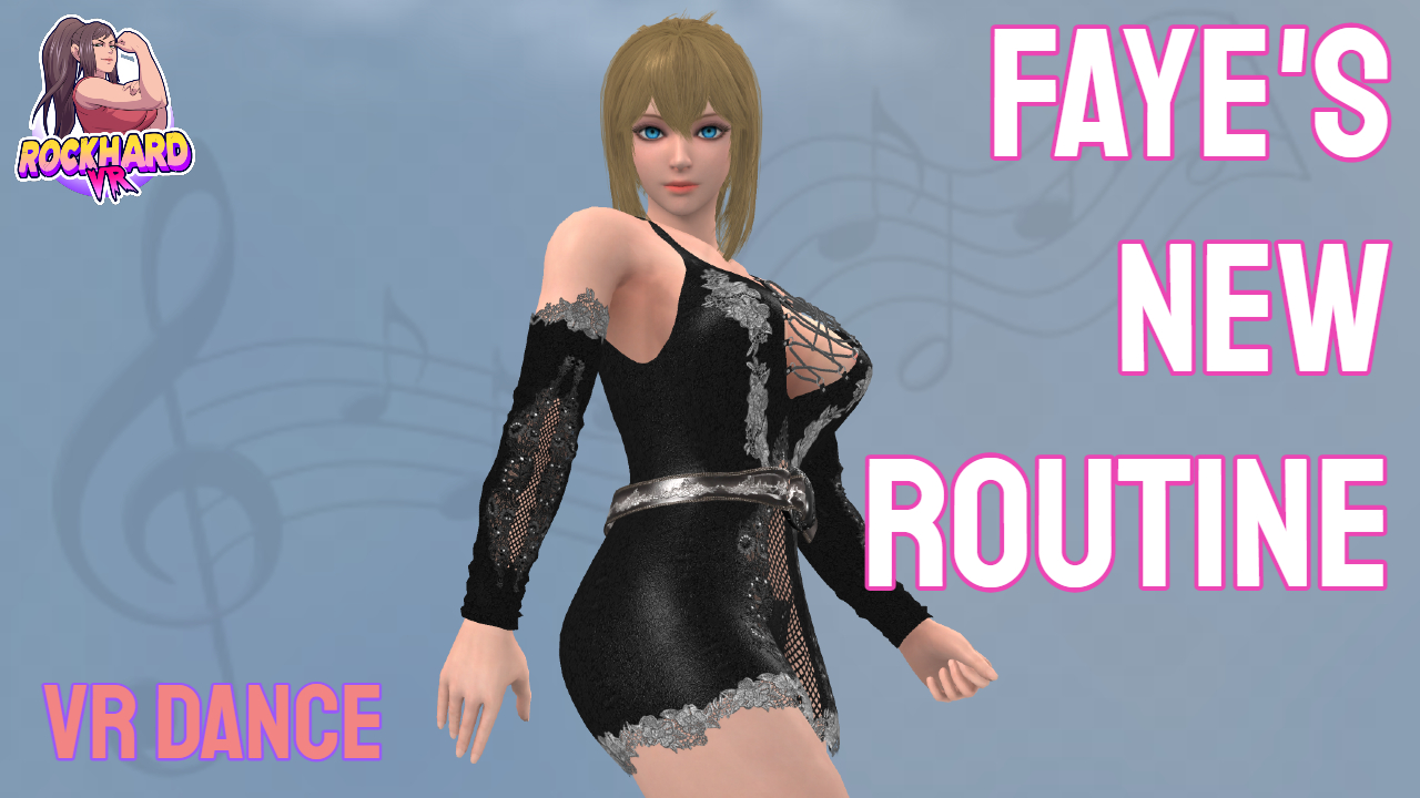 CGI XR porn featuring Faye in a virtual routine with spatial audio and WebXR technology from RockHardVR