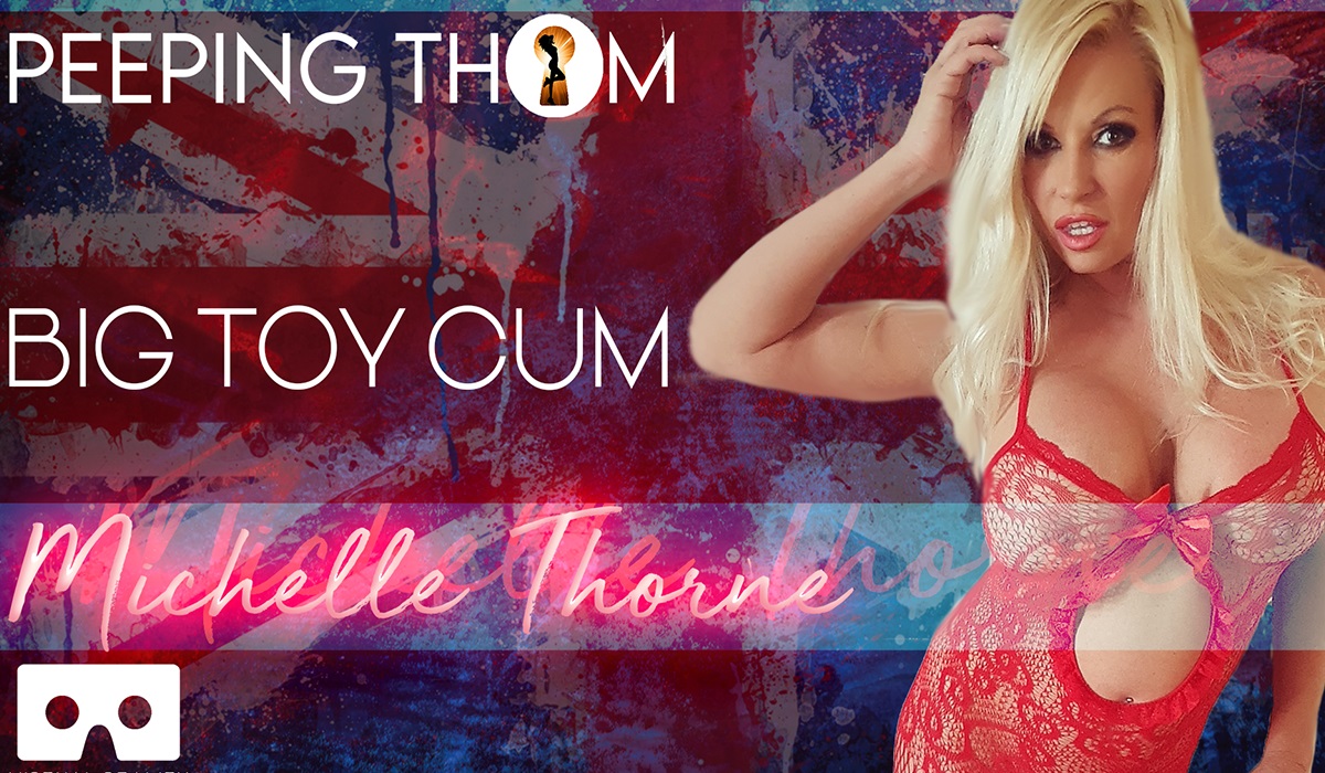 Michelle Thorne poses solo in 4K VR with big tits, filmed in 60 FPS for premium quality.
