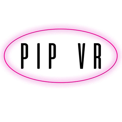 PIP VR studio logo representing 83 immersive virtual reality adult scenes focused on interactive content.