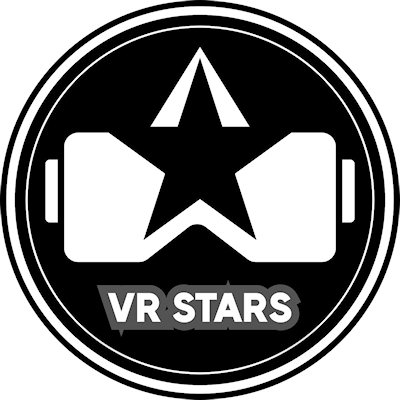 VRStars VR porn studio logo representing 337 immersive virtual reality adult scenes for immersive headset viewing experiences.