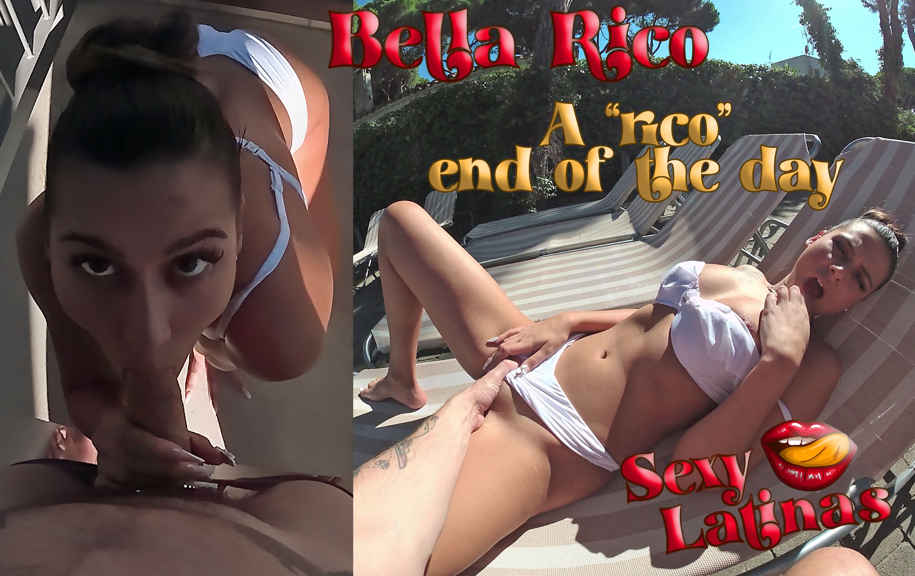 Bella Rico performs a POV blowjob outdoors in this premium VR video featuring 60 FPS European production.