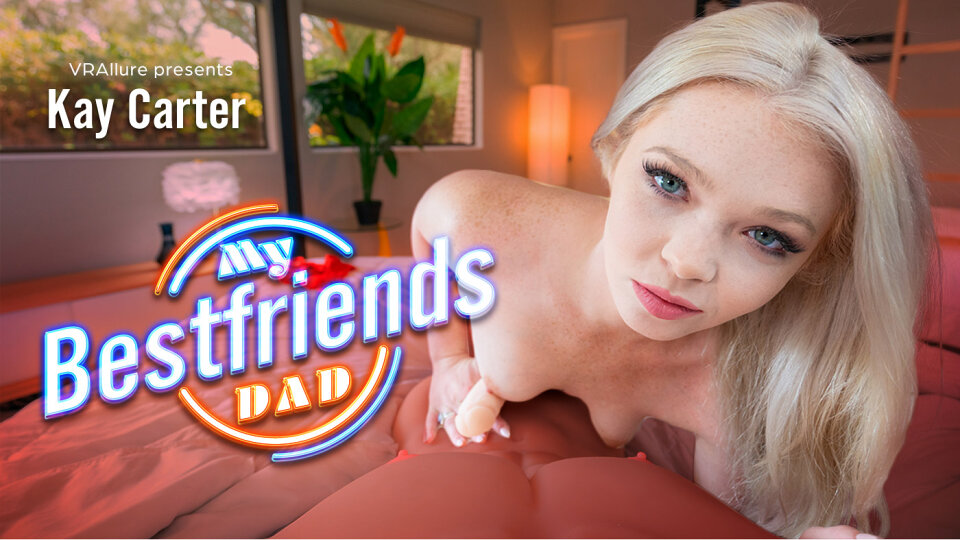 Kay Carter performs solo in VRAllure 4K non-POV adult VR content filmed at 60 frames per second