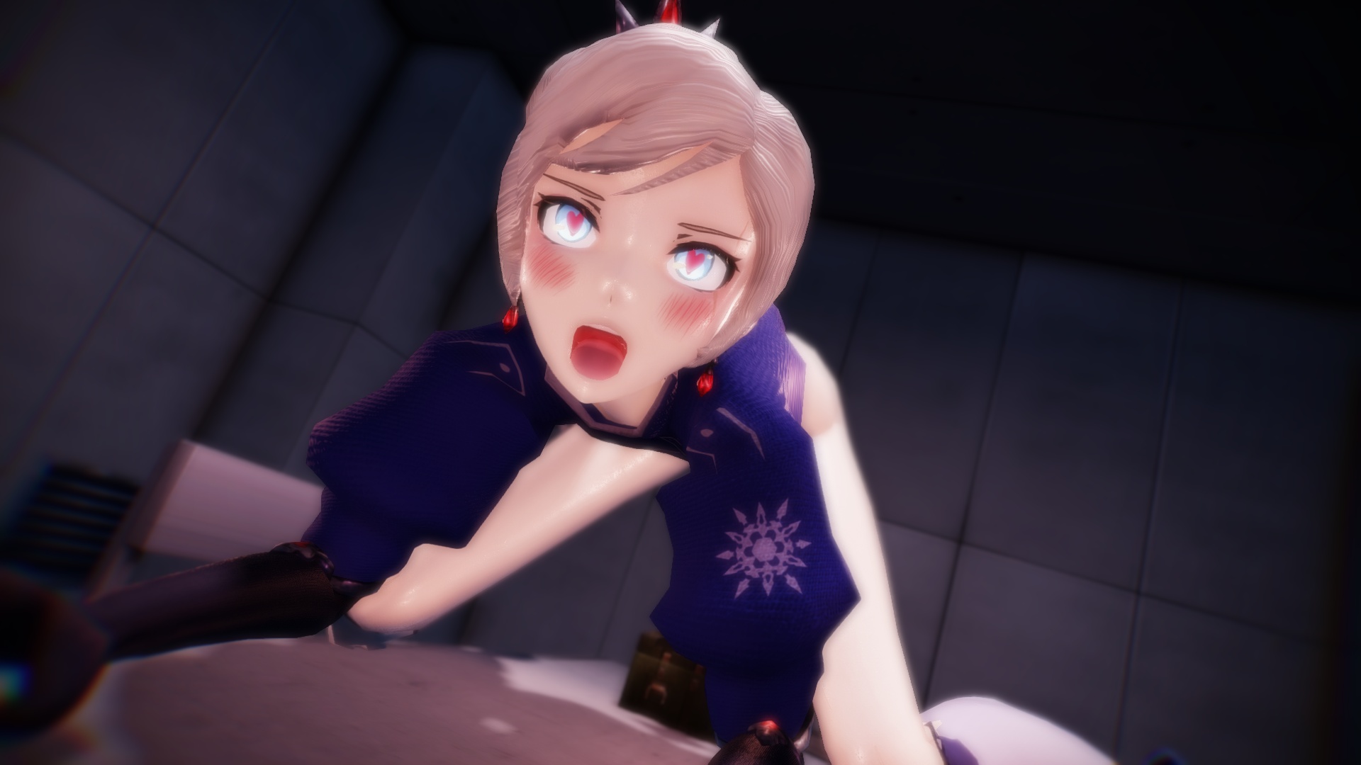 CGI Weiss from RWBY undergoes BDSM anal machine pleasure in a 180 degree 5K VR parody by Lewd FRAGGY.
