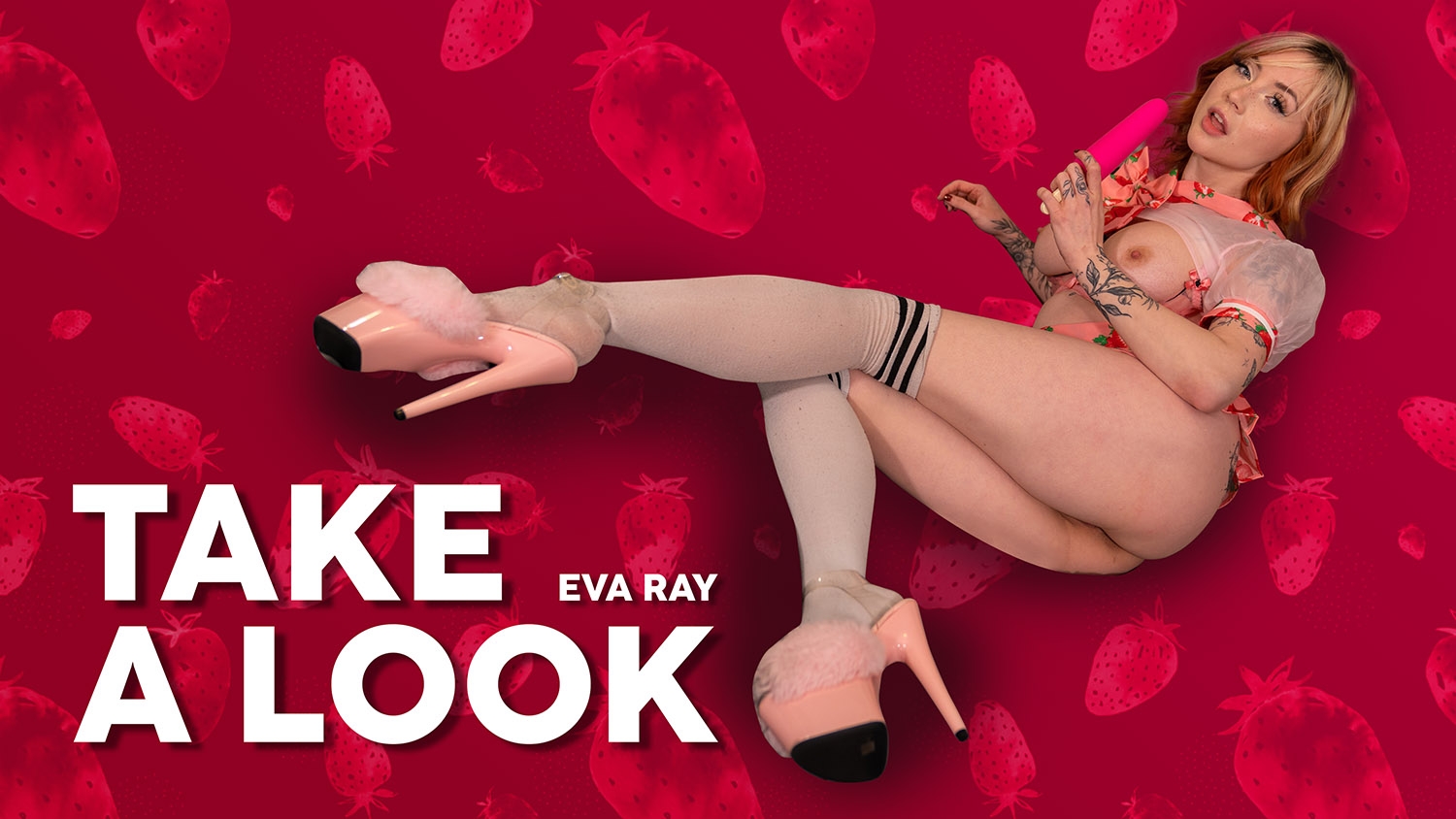 Eva Ray poses solo in a non-POV VR scene filmed in 4K and 6K resolution at 60 FPS for DeviantsVR.