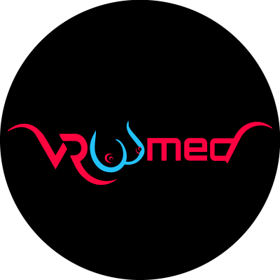 VRoomed VR porn studio logo — 345 immersive virtual reality adult scenes available for streaming.