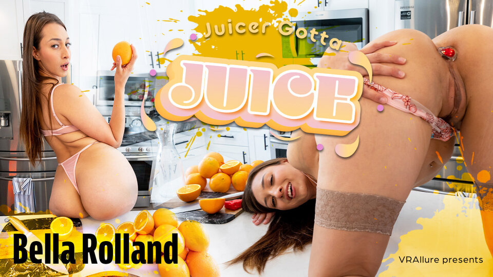 Bella Rolland performs solo anal in a VRAllure 4K non POV adult VR video featuring 60 frames per second visuals.