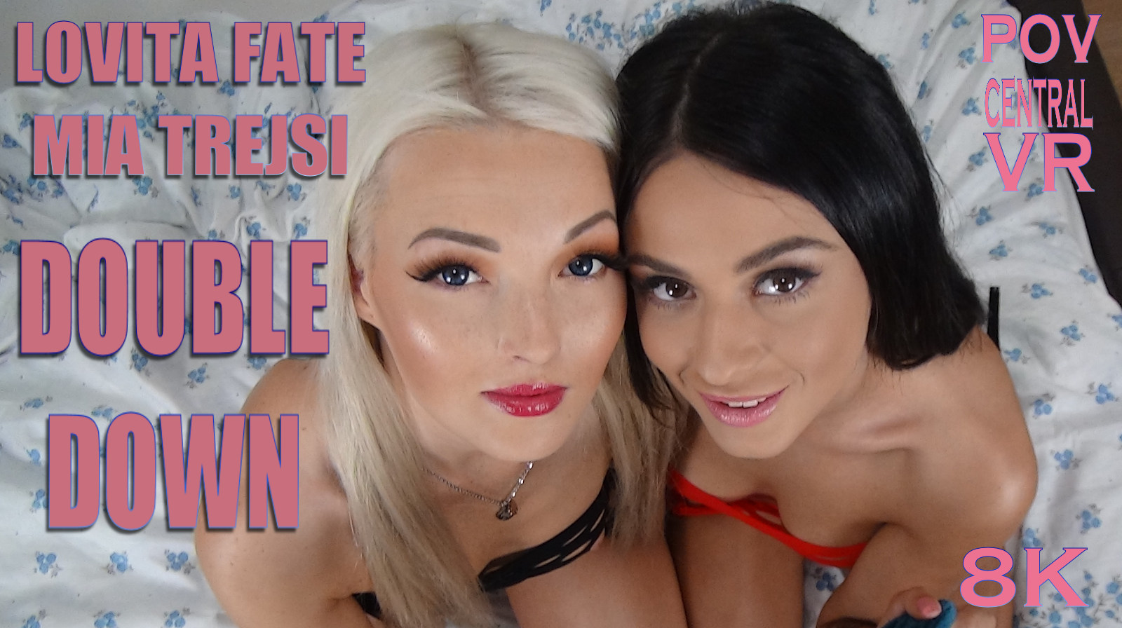 Lovita Fate and Mia Trejsi perform a double POV blowjob in a European 4K VR scene with 60 FPS passthrough.
