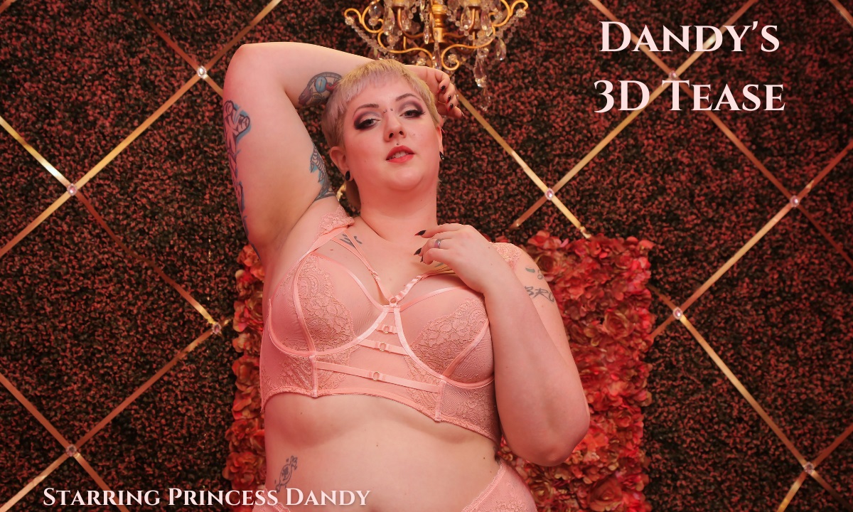 Princess Dandy performs a solo tease in a non POV 4K 6K premium VR video produced by BlushErotica